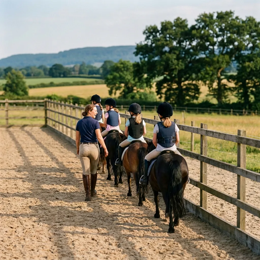 Cours de poney à Arbusigny, Haute-Savoie